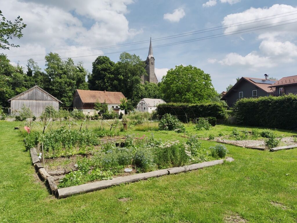 einfacher Gemüsegarten