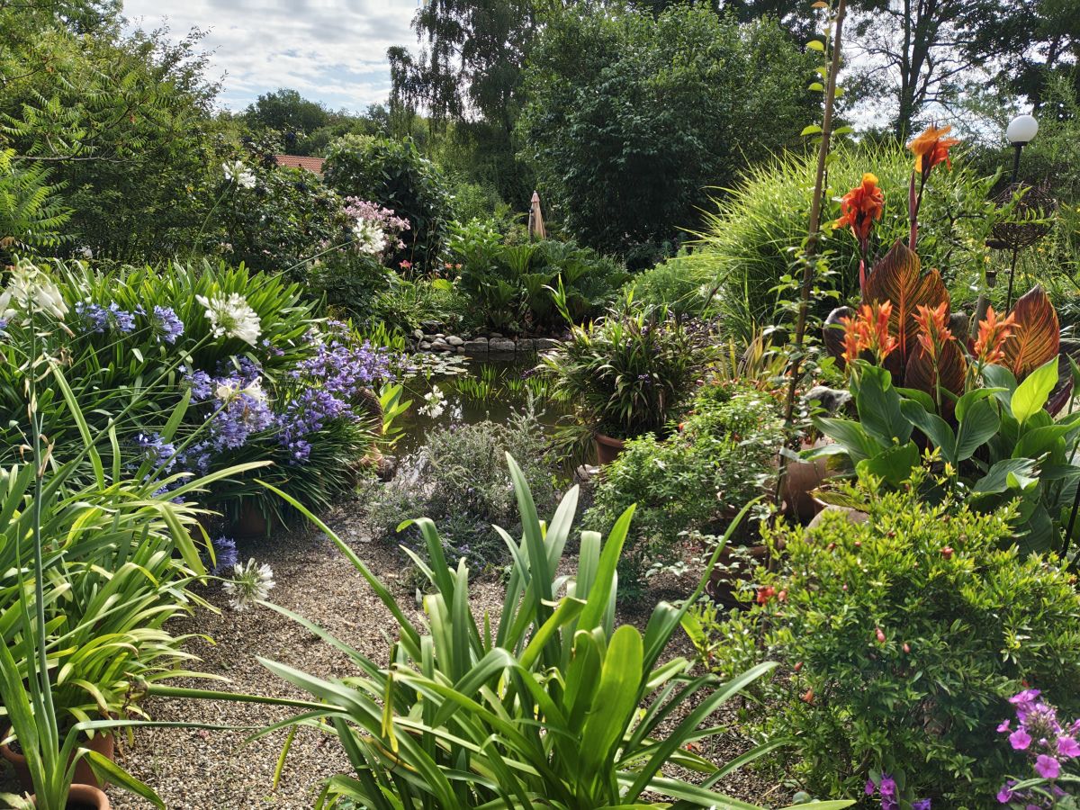 Ein mediterraner Garten nahe Würzburg (D)