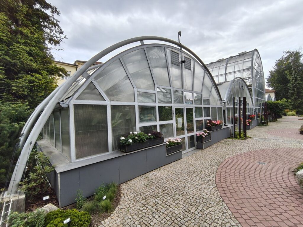 Glashäuser im Botanischen Garten der Masaryk-Universität