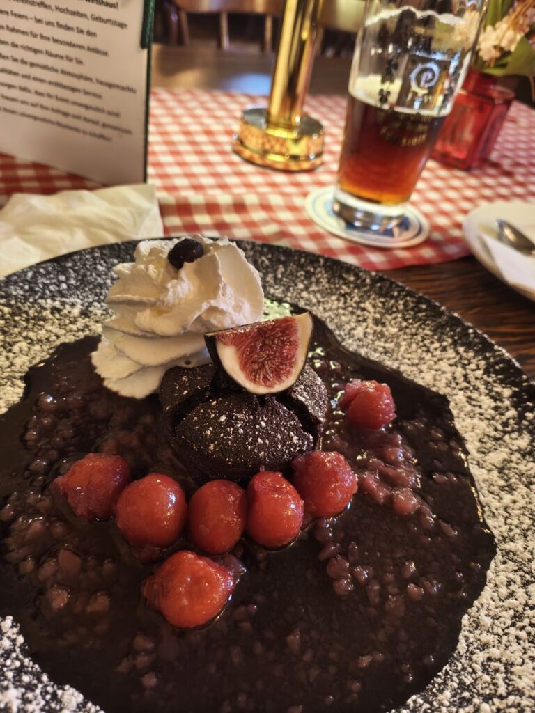 Süßspeise als Nachtisch