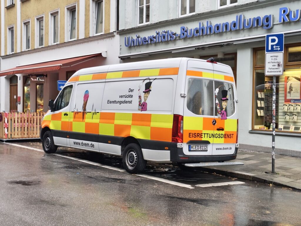 Lieferwagen vom Verrückten Eismacher München