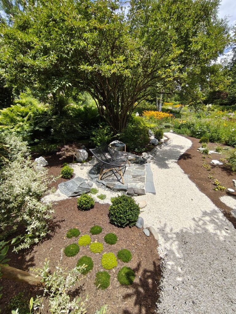 Neugestalteter Gartenteil
